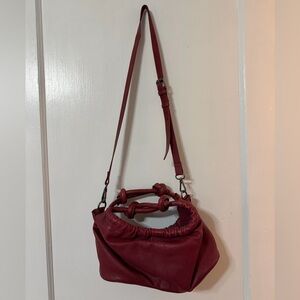 Free People Red Leather Bag